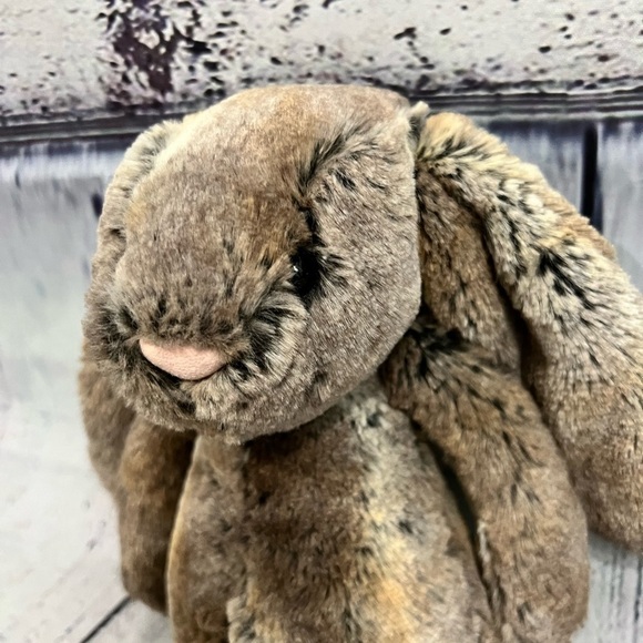 Jellycat 11" Woodland Babe Bunny Plush Brown stuffed animal toy - Picture 2 of 5